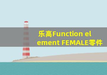 乐高Function element FEMALE零件